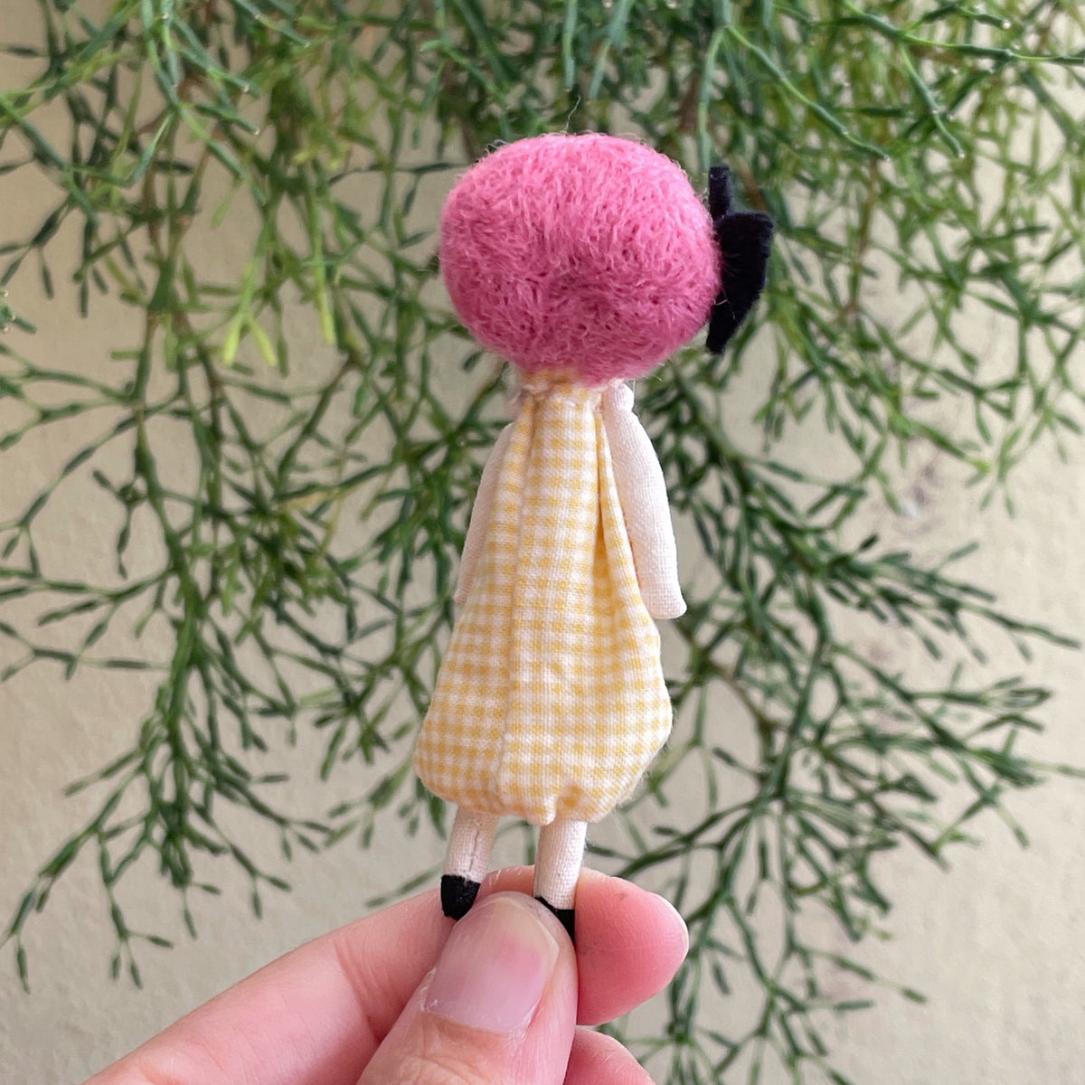 Handmade 9cm Mini Doll for Doll Lovers | Tiny Slim Doll | Miniature Doll Collectible