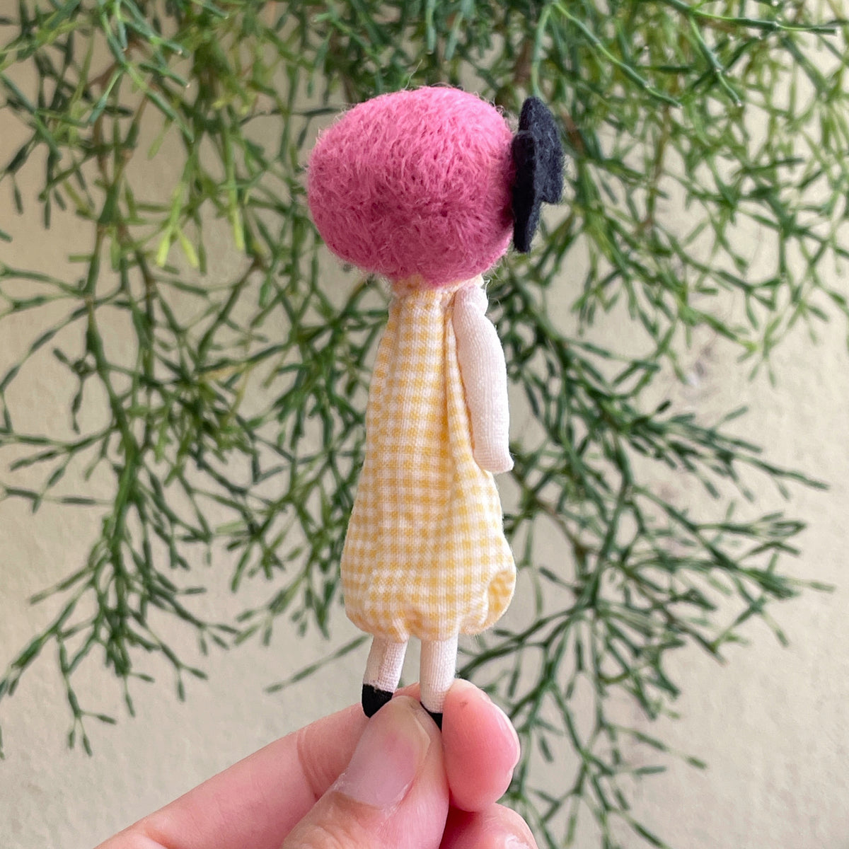Handmade 9cm Mini Doll for Doll Lovers | Tiny Slim Doll | Miniature Doll Collectible